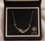 Dual-Curve Diamond Mangalsutra