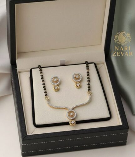 Circle Charm Mangalsutra Set