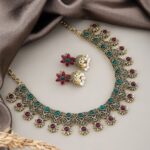 The Antique Stoned Necklace Set - Image 2
