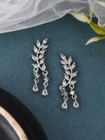 Leaf Drop Shine Earrings - Image 2