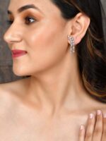 Leaf Drop Shine Earrings - Image 4