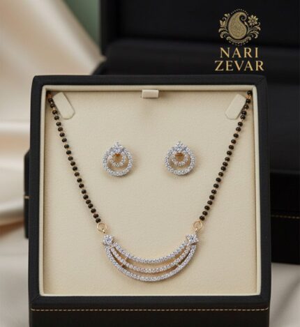 Curve Diamond Mangalsutra