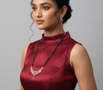 Elegant Leaf Mangalsutra Set - Image 2