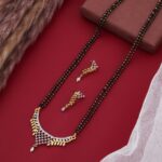 Elegant Leaf Mangalsutra Set - Image 3