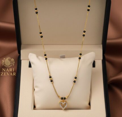 Heart Charm Mangalsutra