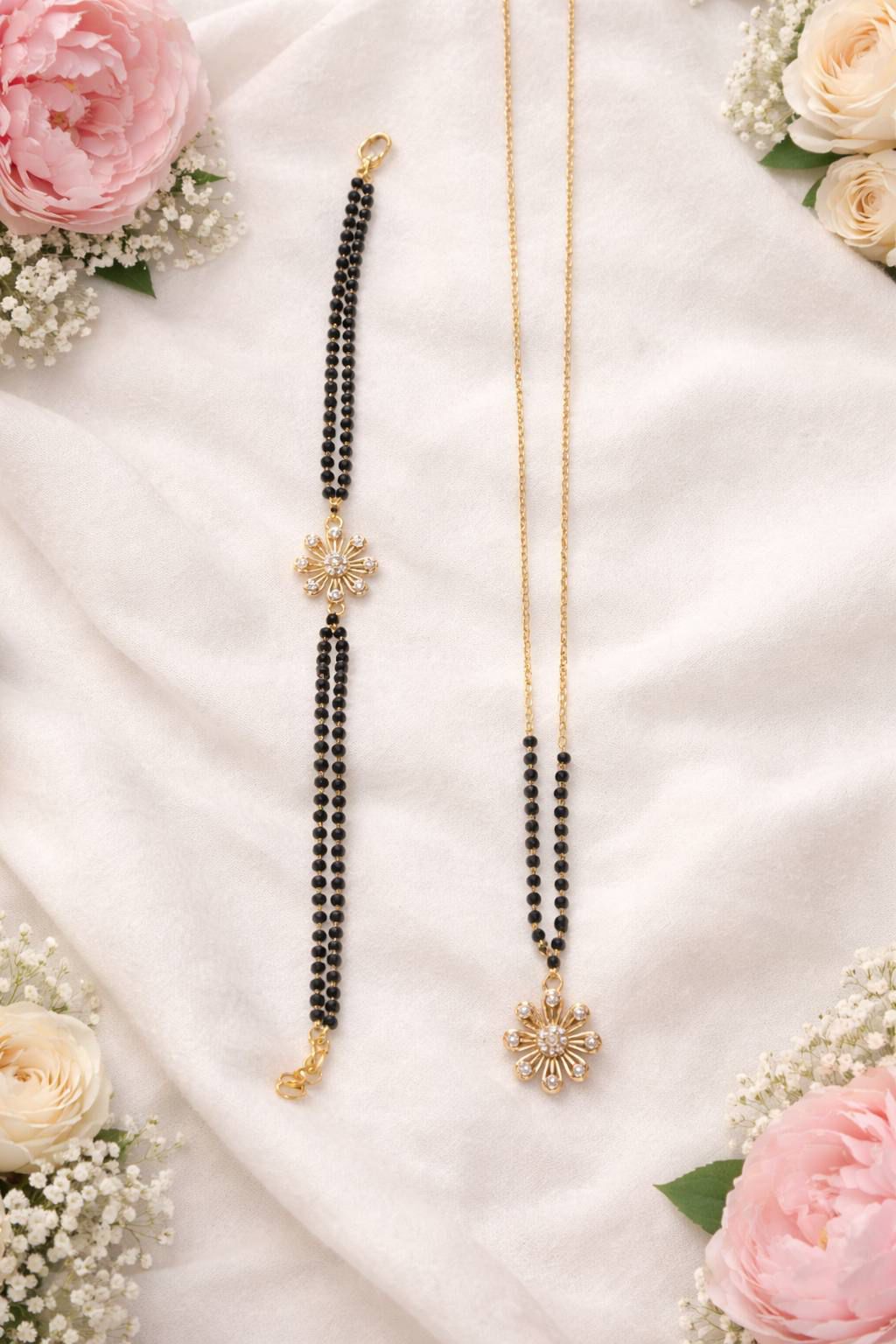 Floral Mangalsutra Combo - Image 3