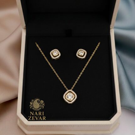 Minimal Chain & Earrings Combo