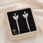 Elegant A.D. Diamond Rose Gold Earrings - Image 5