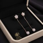 Elegant A.D. Diamond Rose Gold Earrings - Image 9