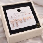 Rose Gold Earrings Combo
