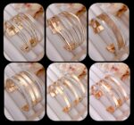 Rose Gold Multi-Layer Cuff Bracelet - Image 2